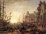 Claude Lorrain Port Scene with the Villa Medici dfg Sweden oil painting reproduction